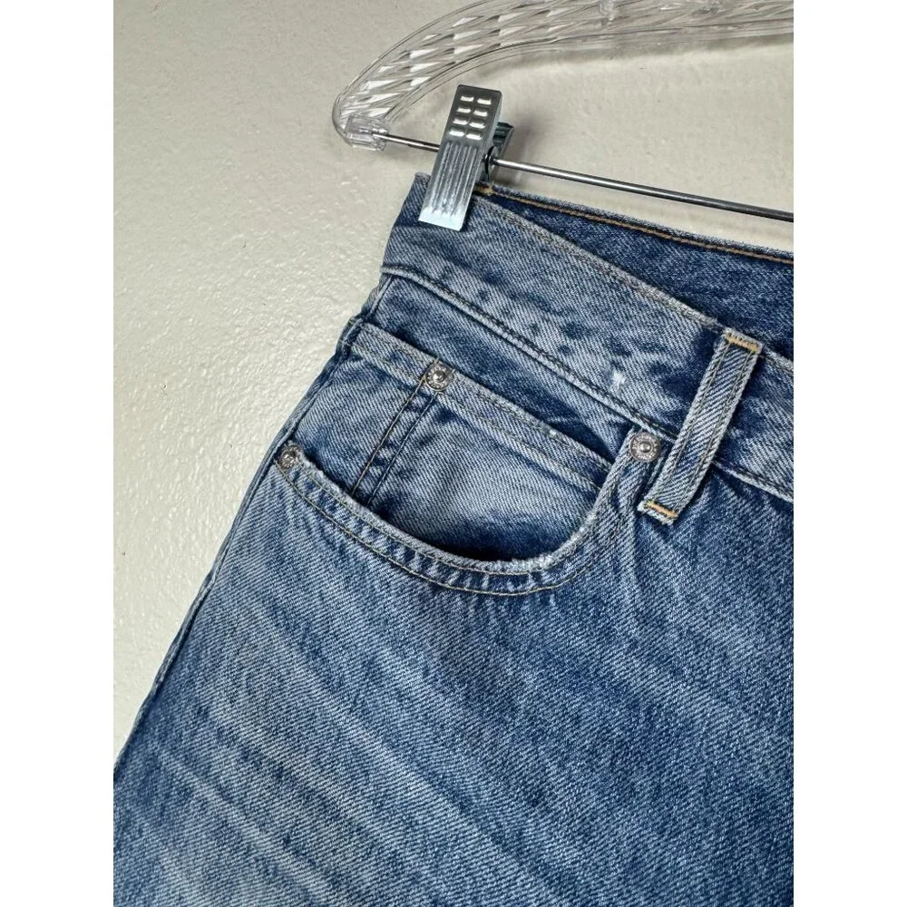 Slvrlake Roxy Jeans Women Size 26 Blue Denim Distressed High Rise Casual Cotton - Picture 14 of 16